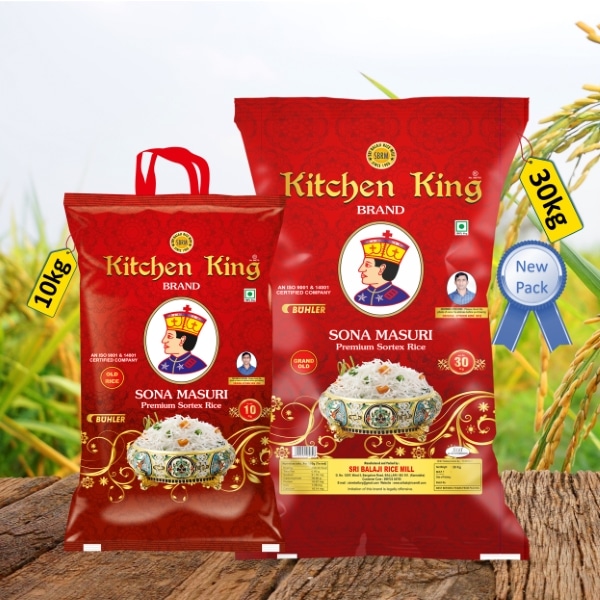Sona Masuri Grand Old Raw Rice Bag